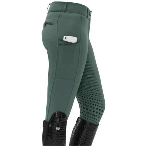 Elina Full Grip Breeches - Cool Green