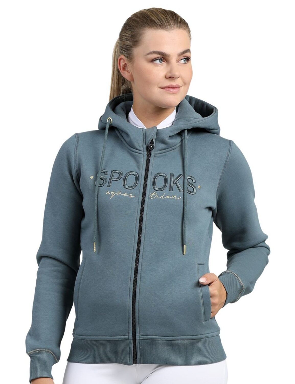 Annber Sweat Jacket Dove Blue Spooks Riding Australasia