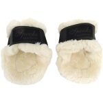 Fetlock Boots Teddy Velcro - Black - Image 2