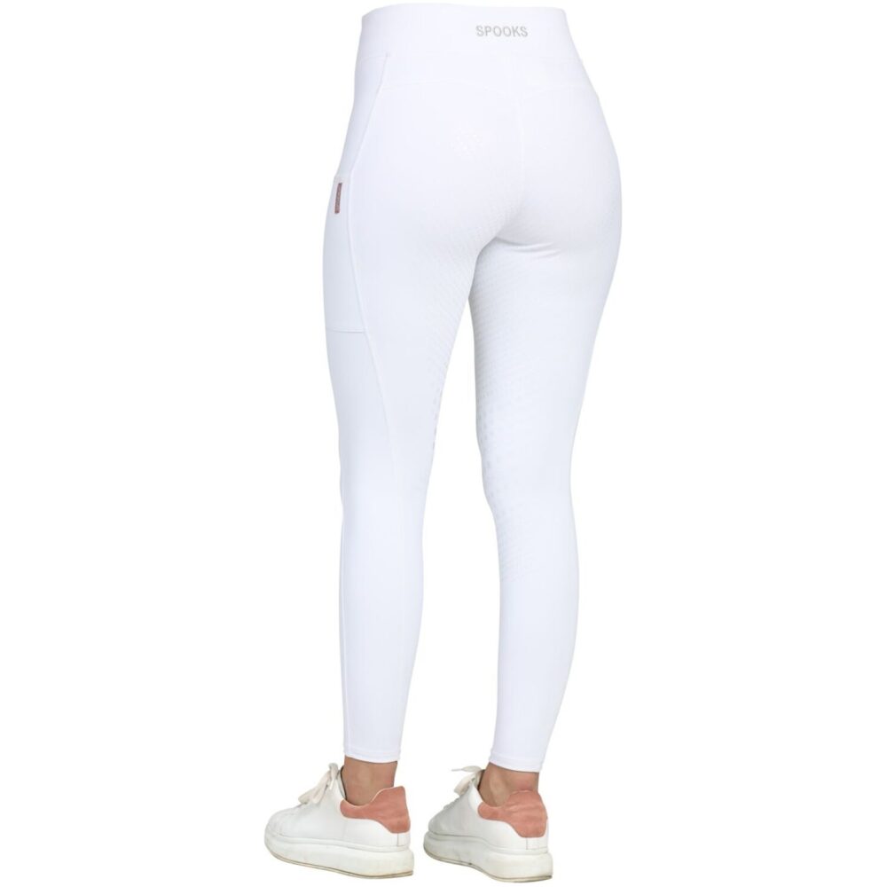 Johna Full Grip Leggings - White - Spooks Riding - Australasia