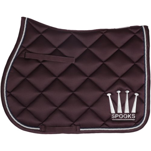 Saddle Pad Crown Shiny - Plum