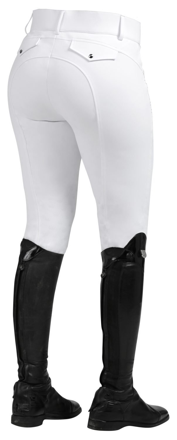 Culotte D'équitation Spooks Ricardo Grip Genoux, Taille XS, Denim Bleu
